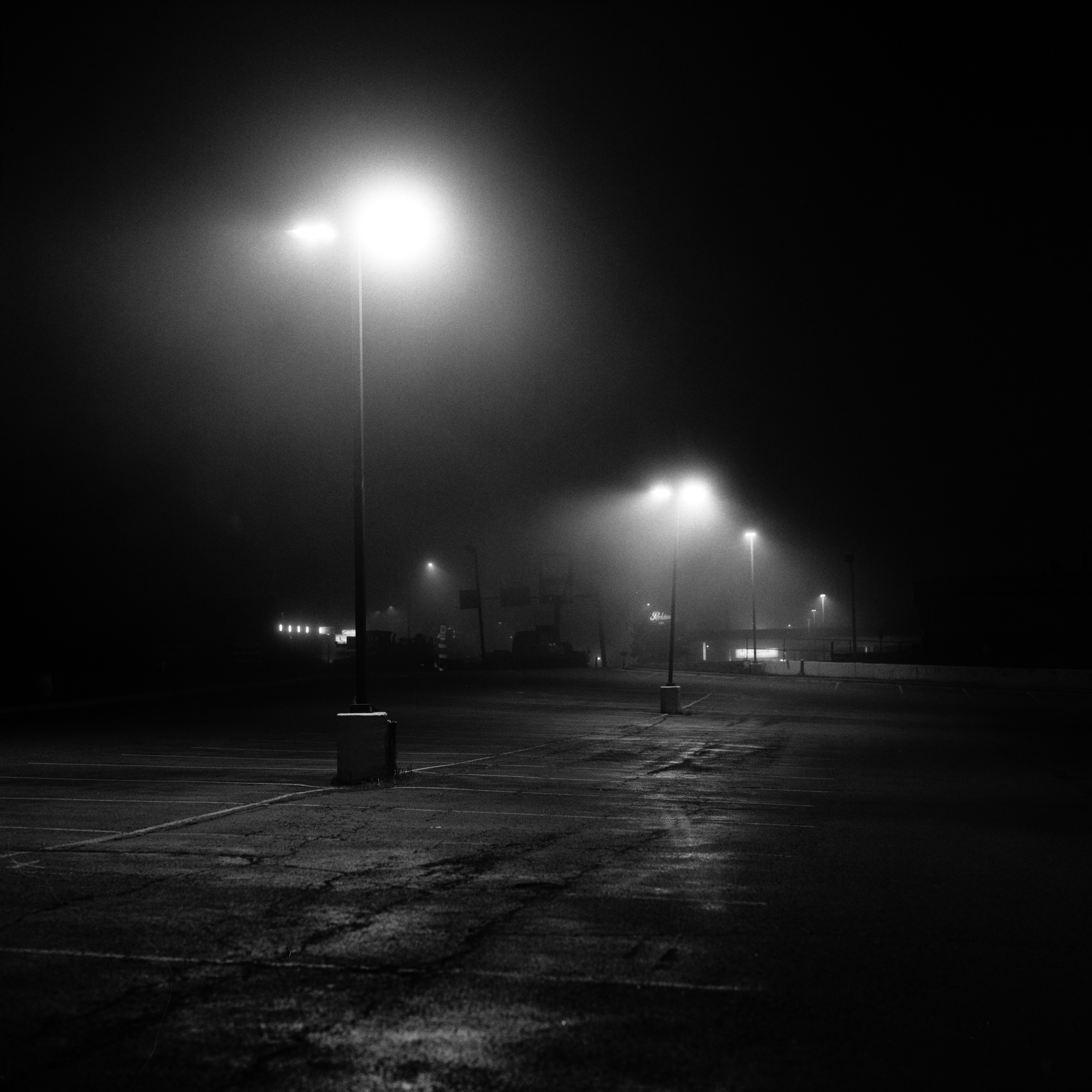 Foggy Parking Lot