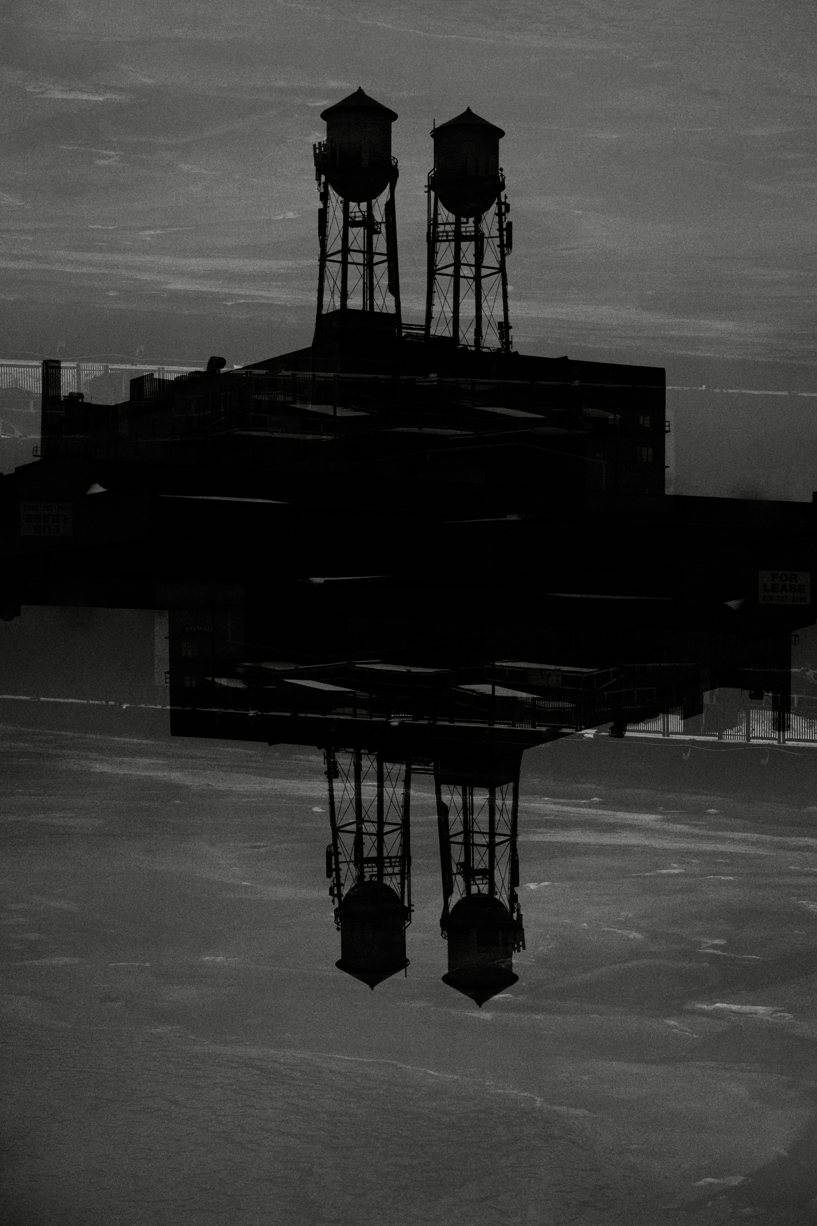 Water Tower Double Exposure