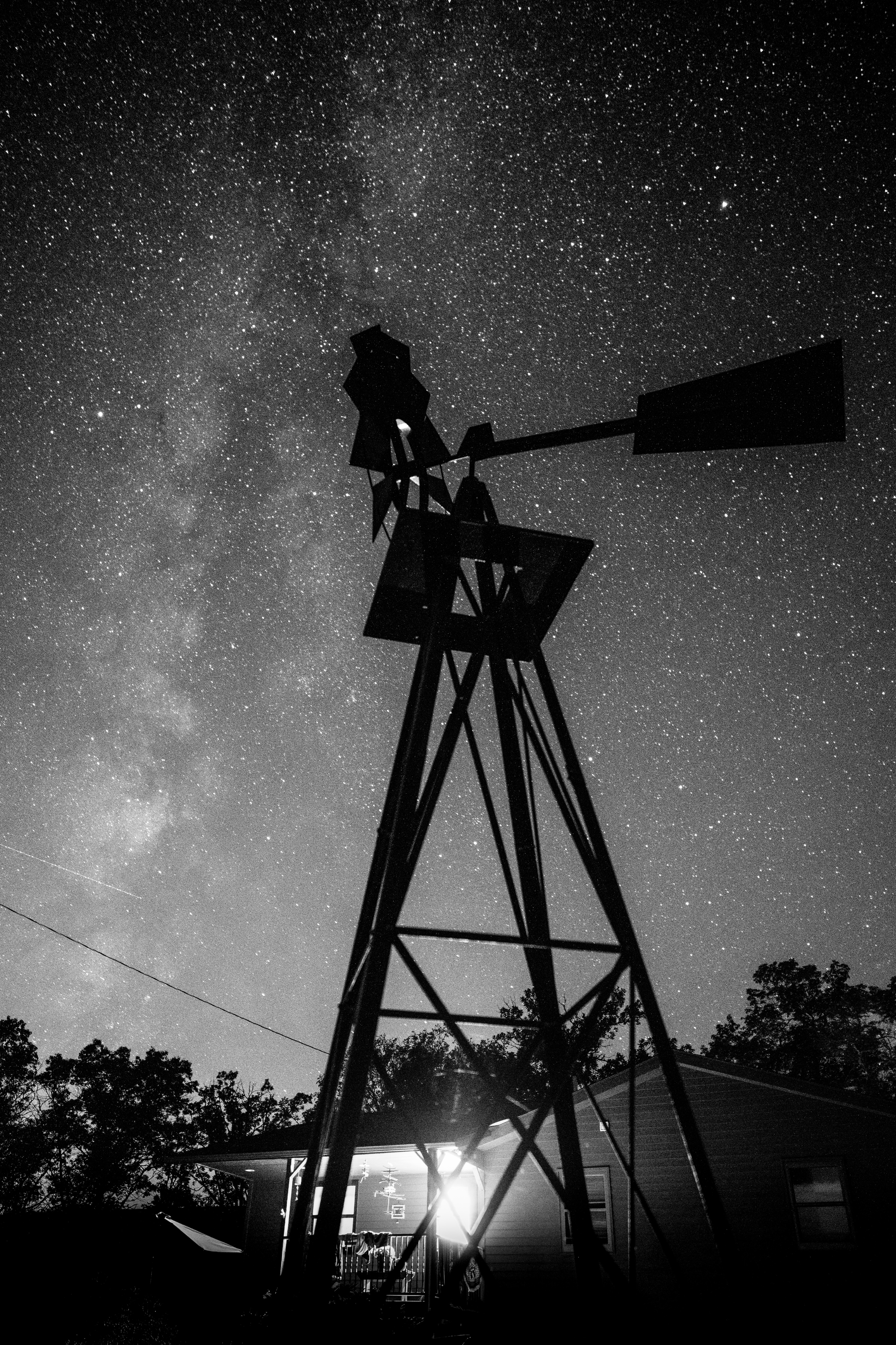 Windmill and Milky Way