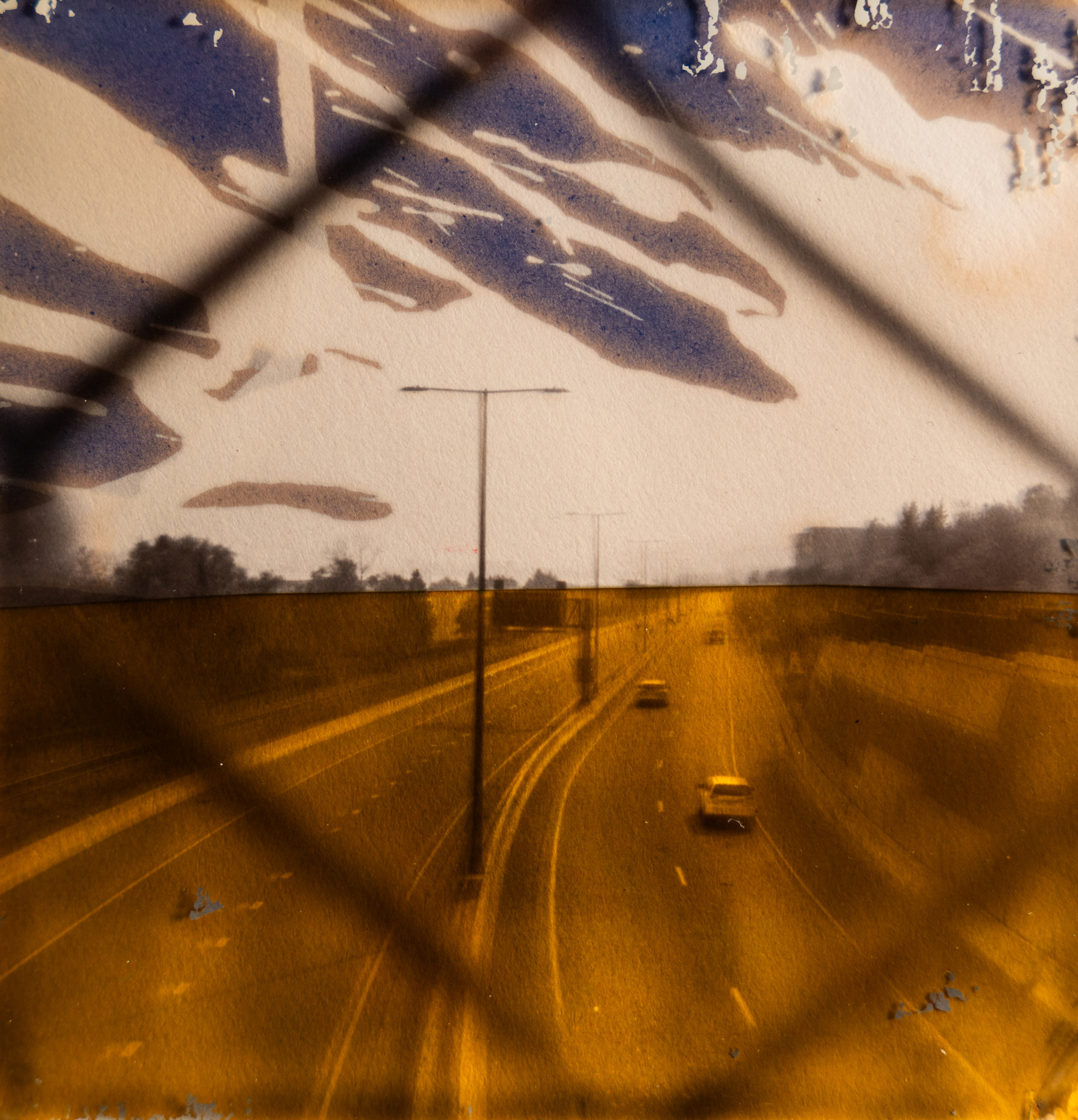 Freeway Polaroid Transparency