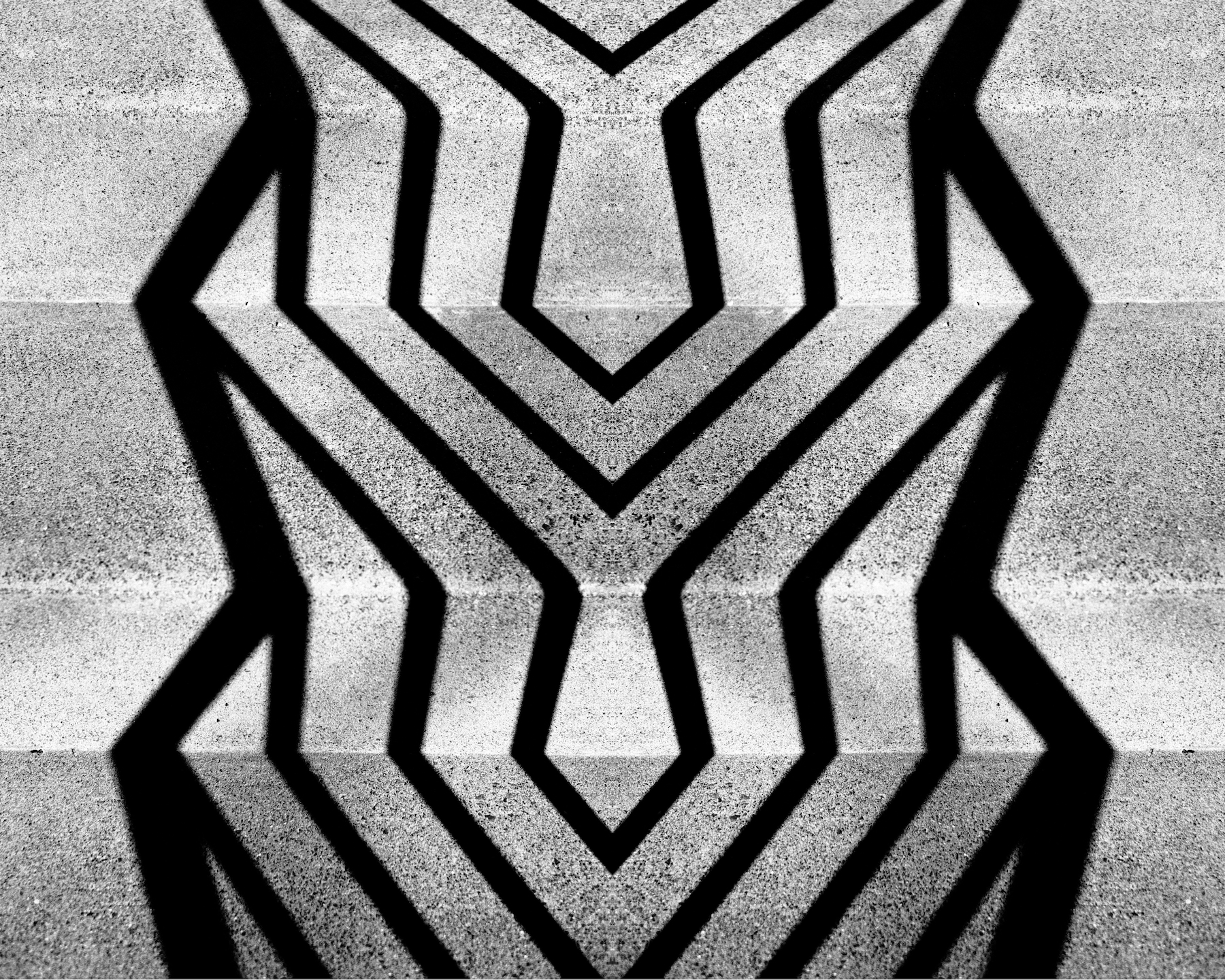 Library Railing Shadow Mirrored