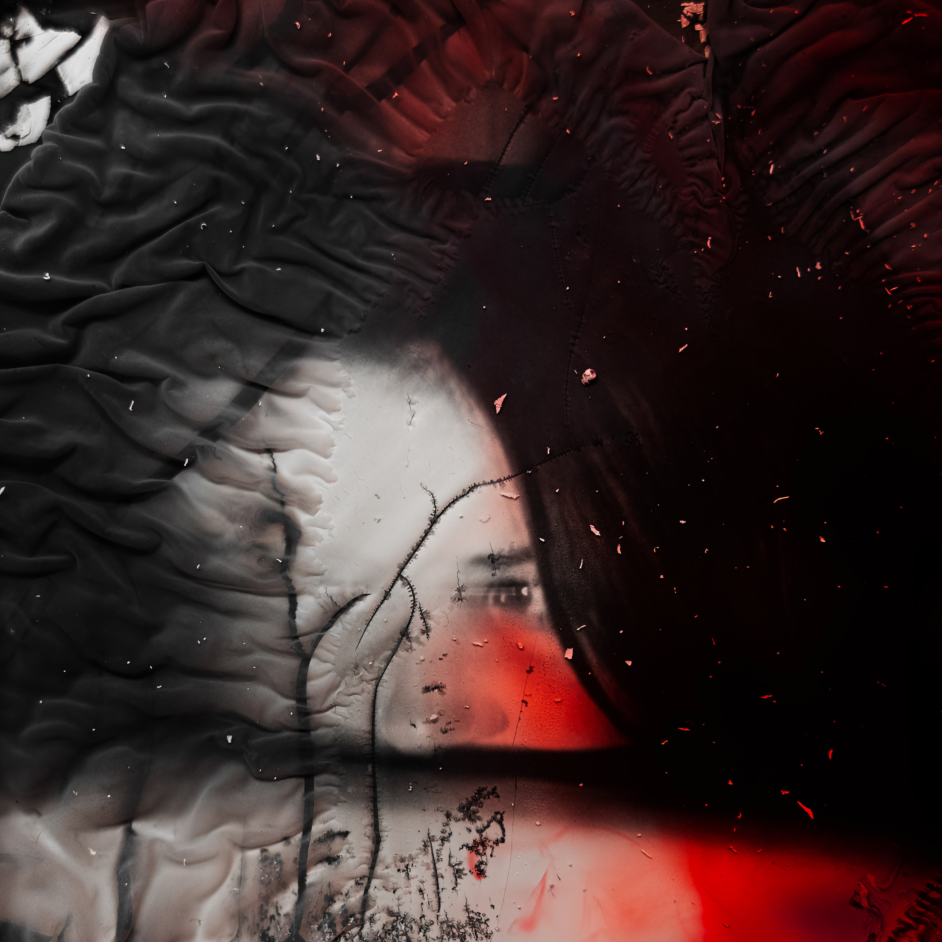 Woman Polaroid Emulsion Layer