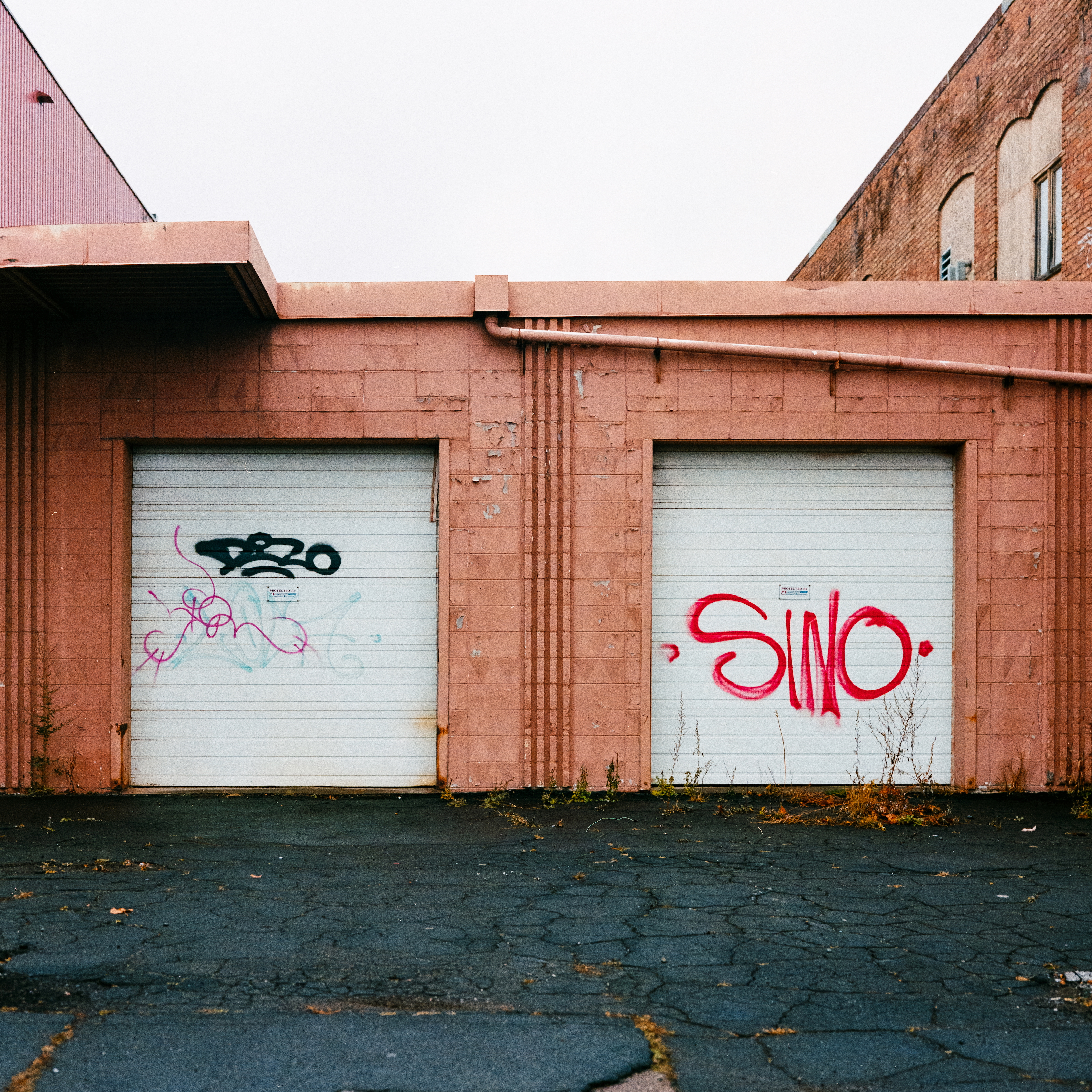Garge Doors with Graffiti