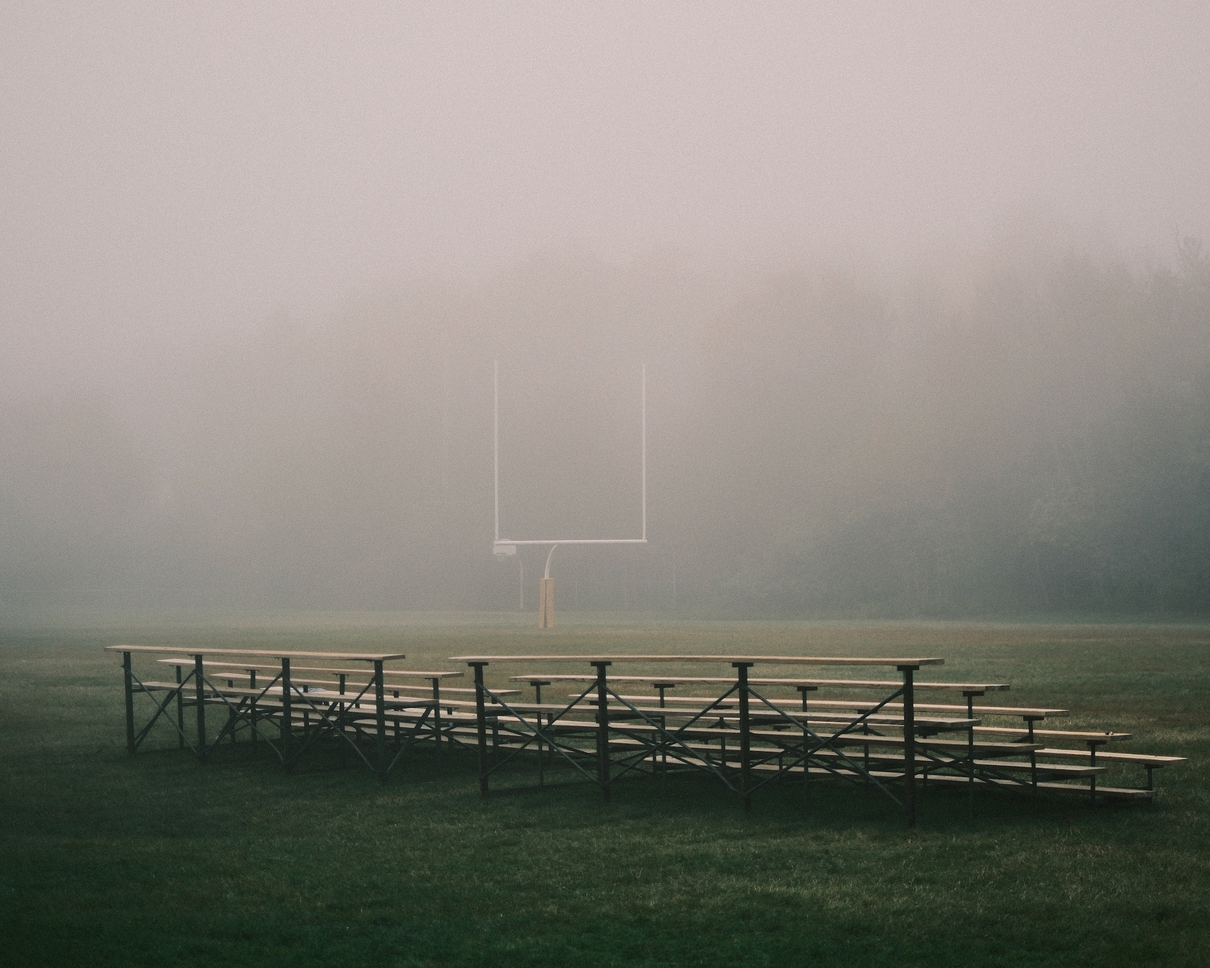 Football Field in the Fog
