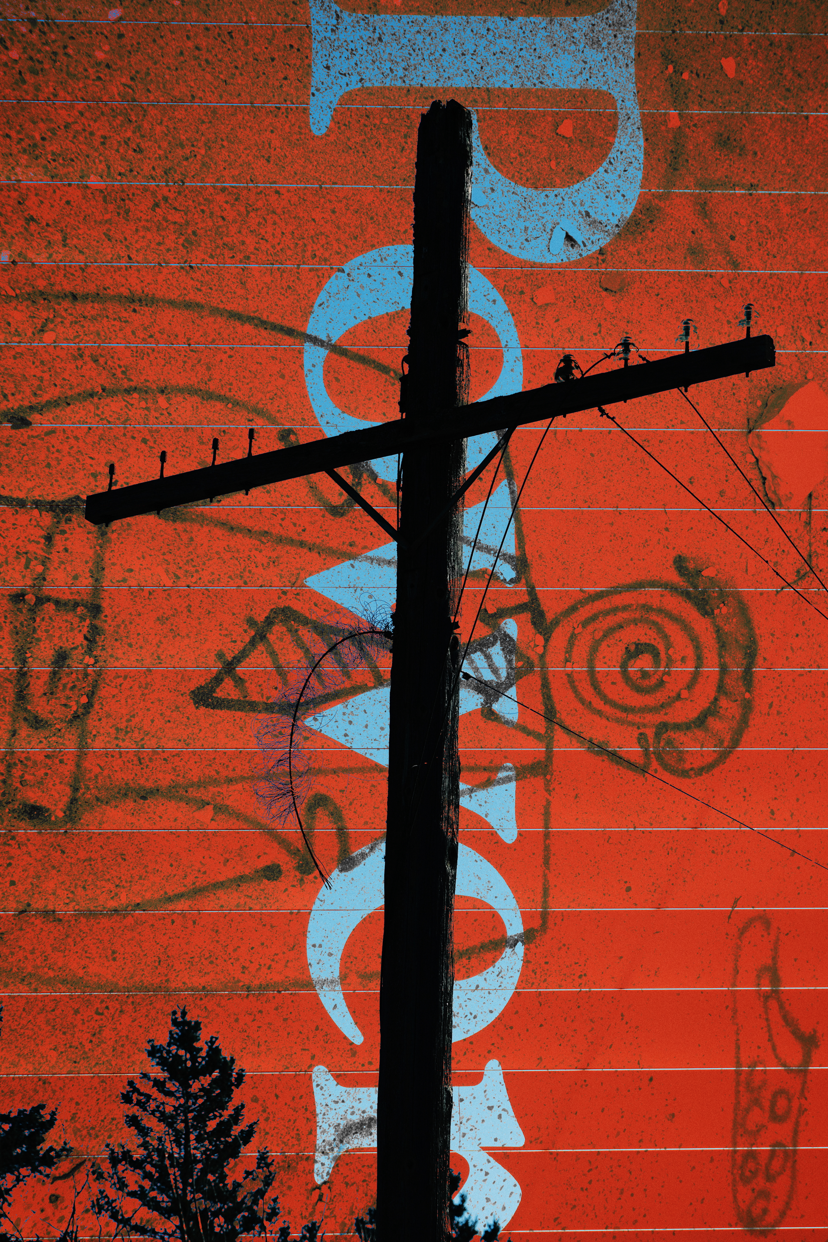 Power Line and Graffiti 