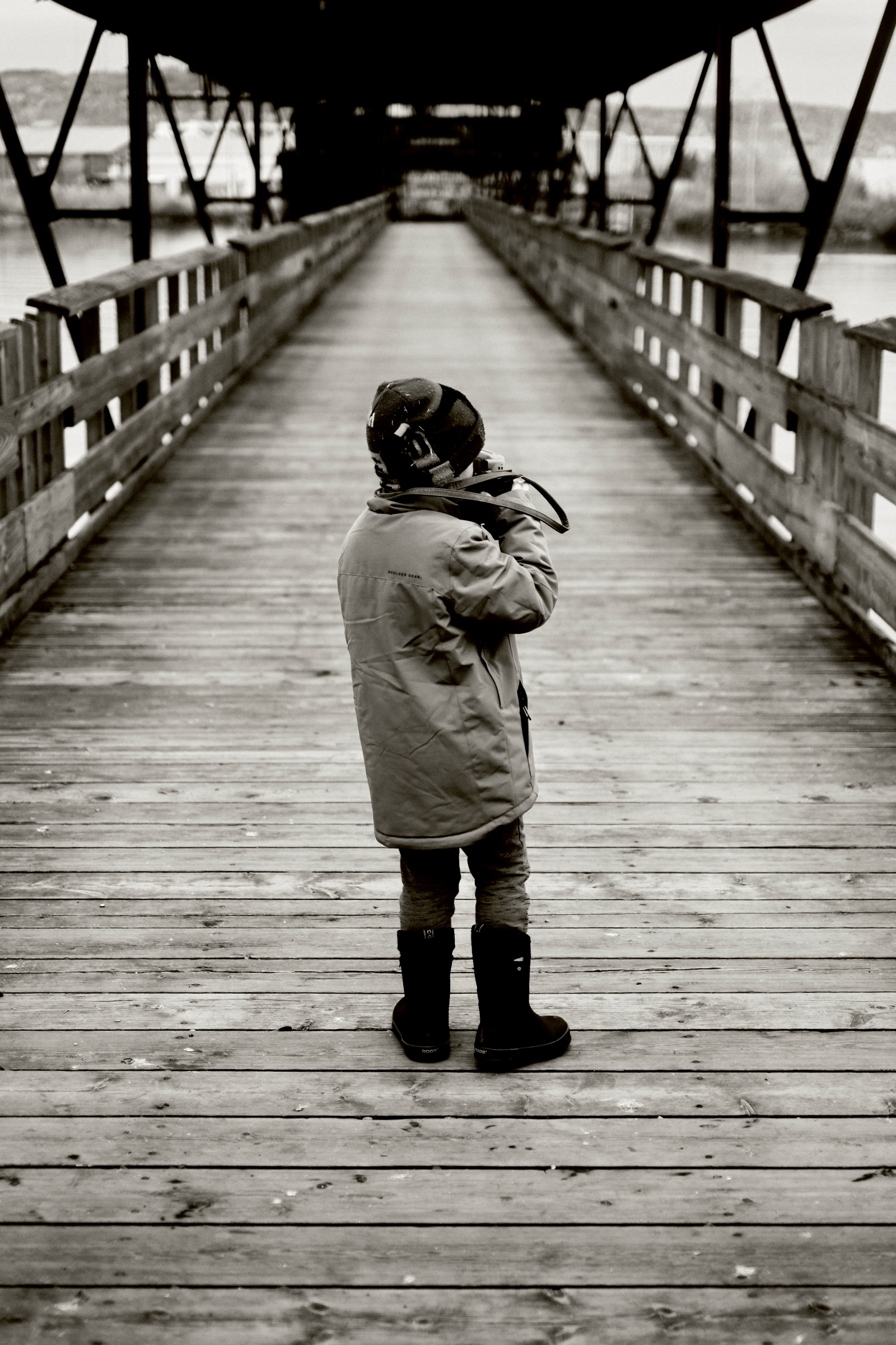 Photography on a pier